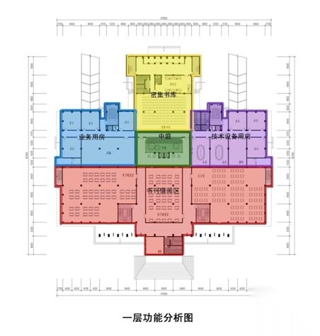 [山东]五层现代风格大学图书馆建筑设计方案文本cad施工图下载【ID:166553169】