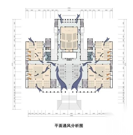 [山东]五层现代风格大学图书馆建筑设计方案文本cad施工图下载【ID:166553169】