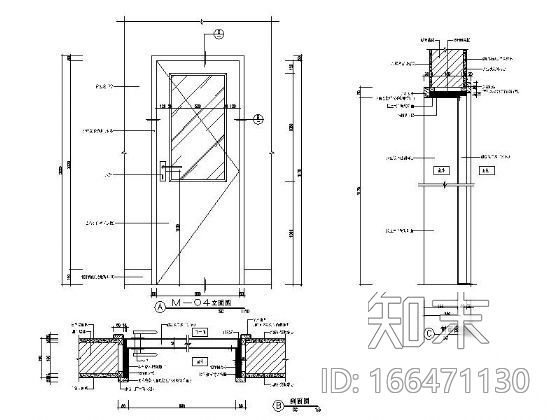 病房门cad施工图下载【ID:166471130】