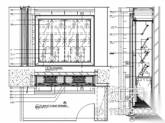 优雅浪漫法式餐厅及雪茄吧室内装修图（含效果图）施工图下载【ID:167191172】