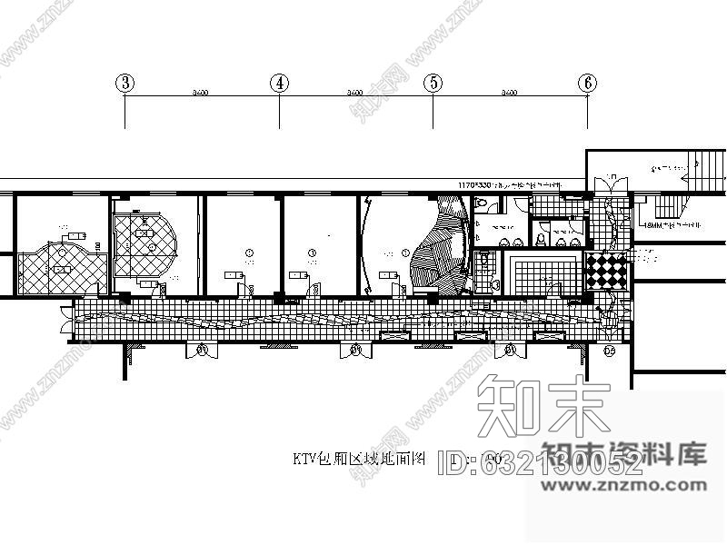 施工图245㎡KTV装修设计图cad施工图下载【ID:632130052】