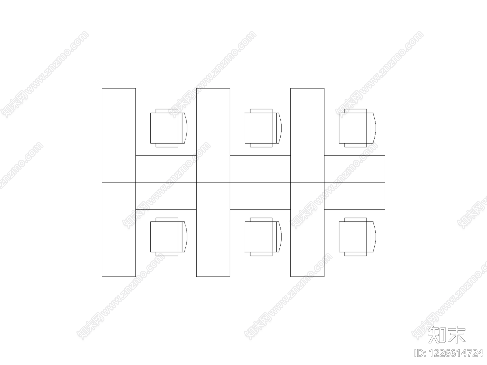 沙发CAD图纸