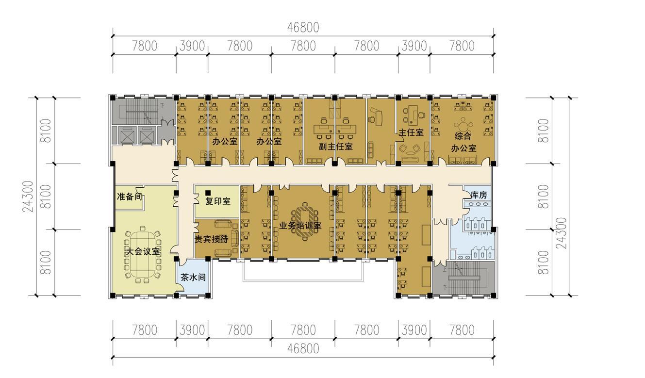 [安徽]淮南某办公楼建筑方案文本设计（包含50页）cad施工图下载【ID:149936103】