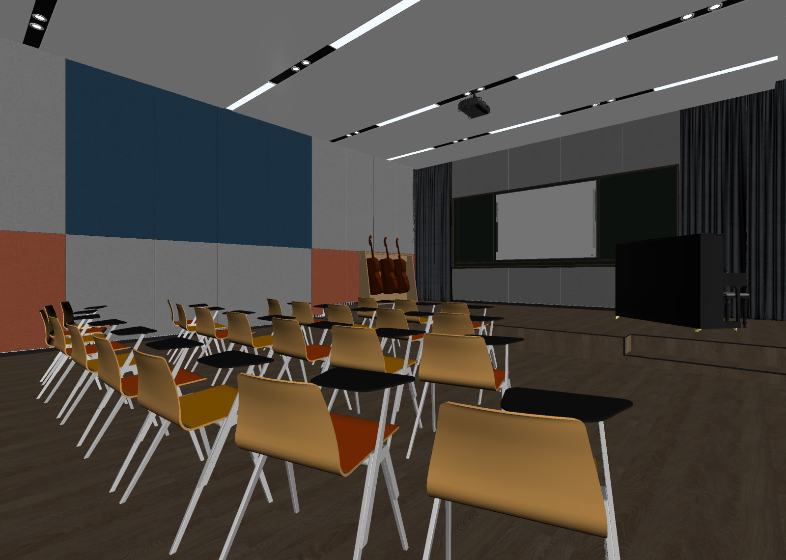 教室3D模型下载【ID:1214414377】