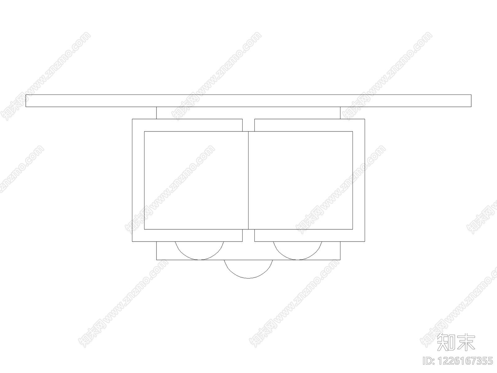 沙发cad施工图下载【ID:1226167355】