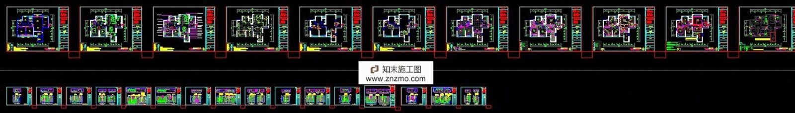 超全施工图图纸cad施工图下载【ID:36889062】