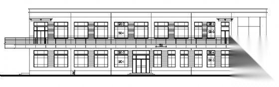 某二层综合楼建筑方案图cad施工图下载【ID:151666127】