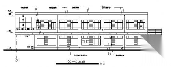 某二层综合楼建筑方案图cad施工图下载【ID:151666127】