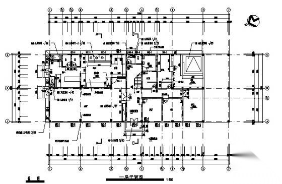 某二层综合楼建筑方案图cad施工图下载【ID:151666127】