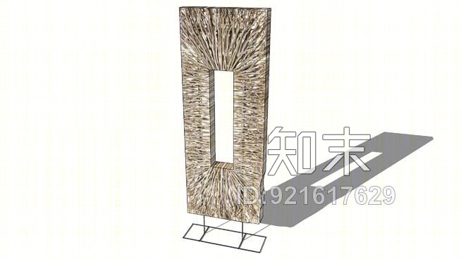 现代摆件SU模型草图