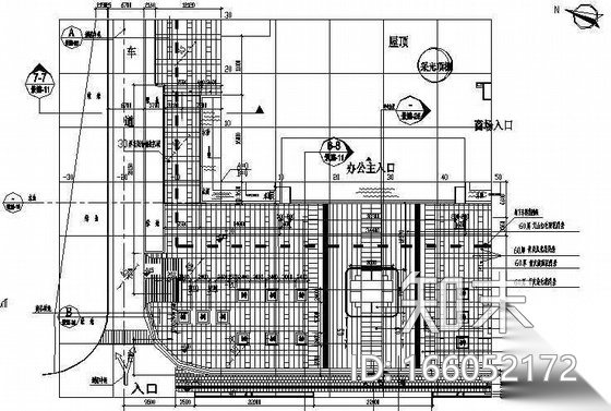 [江苏]某市大厦广场景观施工图设计cad施工图下载【ID:166052172】