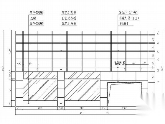 高级连锁现代风格理发店室内装修施工图（含效果）施工图下载【ID:160709141】