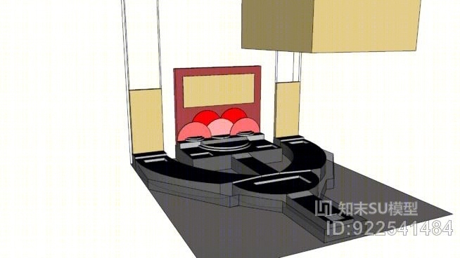 流行音乐会概念舞台SU模型下载【ID:922541484】