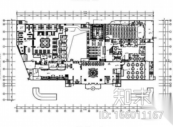 [北京]某国际商务会馆图纸（平面）cad施工图下载【ID:166011167】