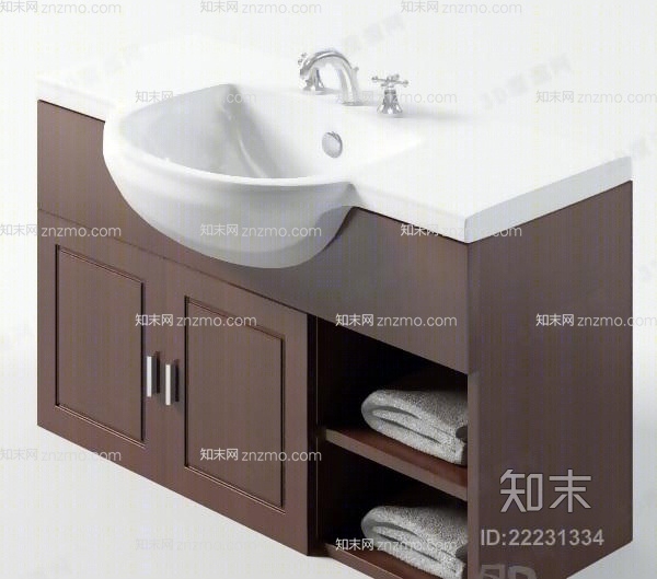 洗面盆303D模型下载【ID:22231334】
