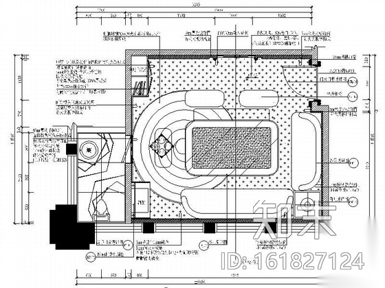KTV俱乐部VIP房装修图cad施工图下载【ID:161827124】