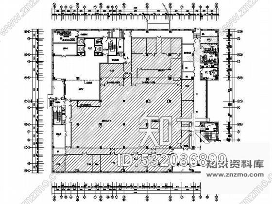 施工图浙江公共资源中心服务机构现代信息楼装修施工图含效果cad施工图下载【ID:532086899】