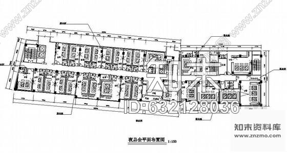 施工图时尚大型夜总会包间室内装修图cad施工图下载【ID:632128036】