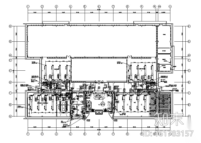 [湖南]混凝土现代风格民生集团办公空间设计施工图（附效...cad施工图下载【ID:161783157】