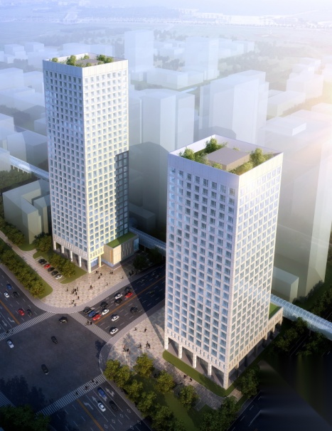 宁波金海总部办公楼建筑设计方案文本cad施工图下载【ID:165622139】