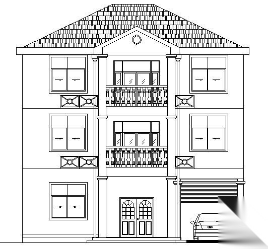 某三层别墅建筑结构施工图施工图下载【ID:149918155】