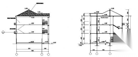 某三层别墅建筑结构施工图施工图下载【ID:149918155】