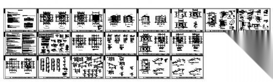 某三层别墅建筑结构施工图施工图下载【ID:149918155】