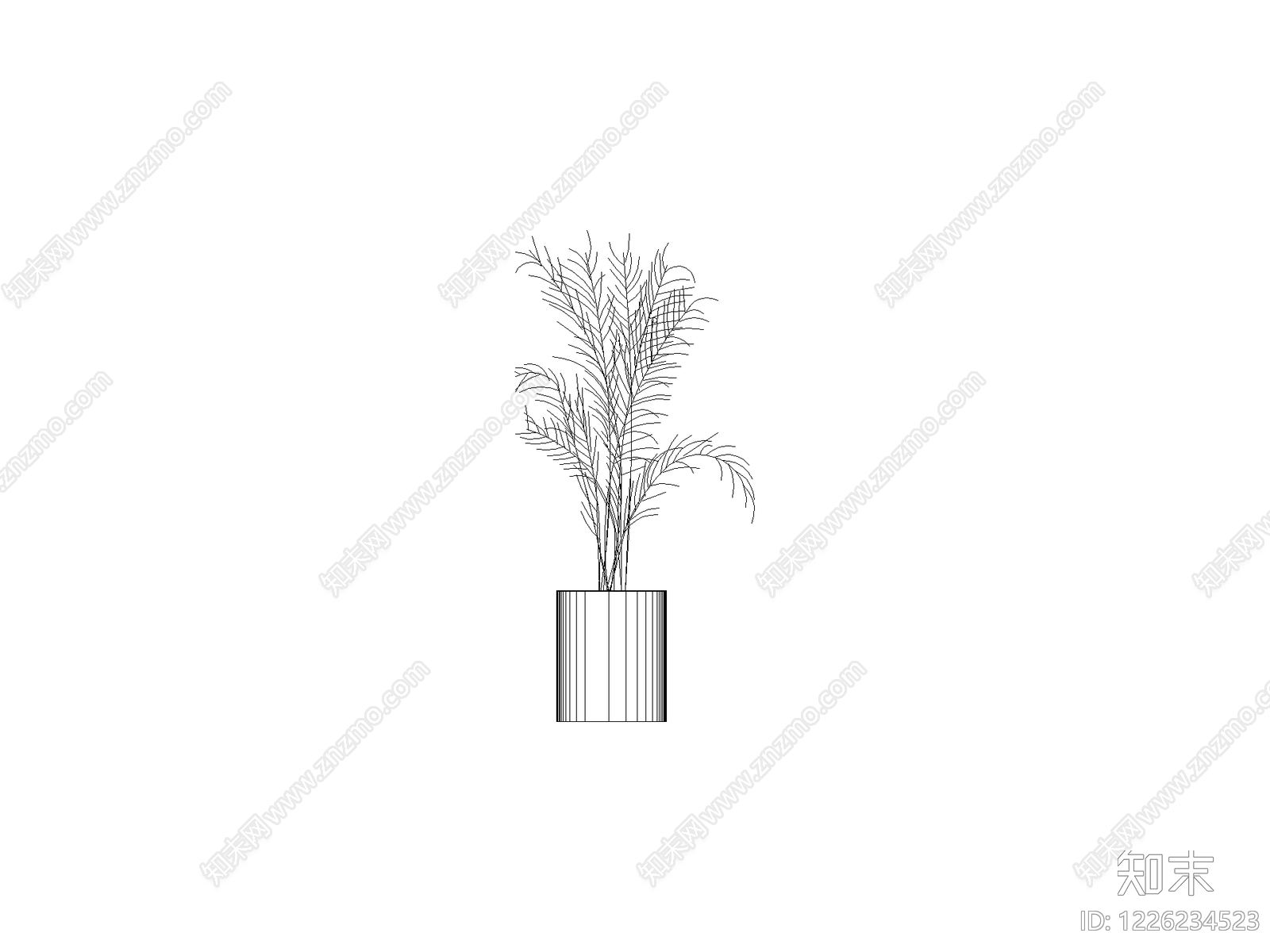 现代灌木种植CAD图纸