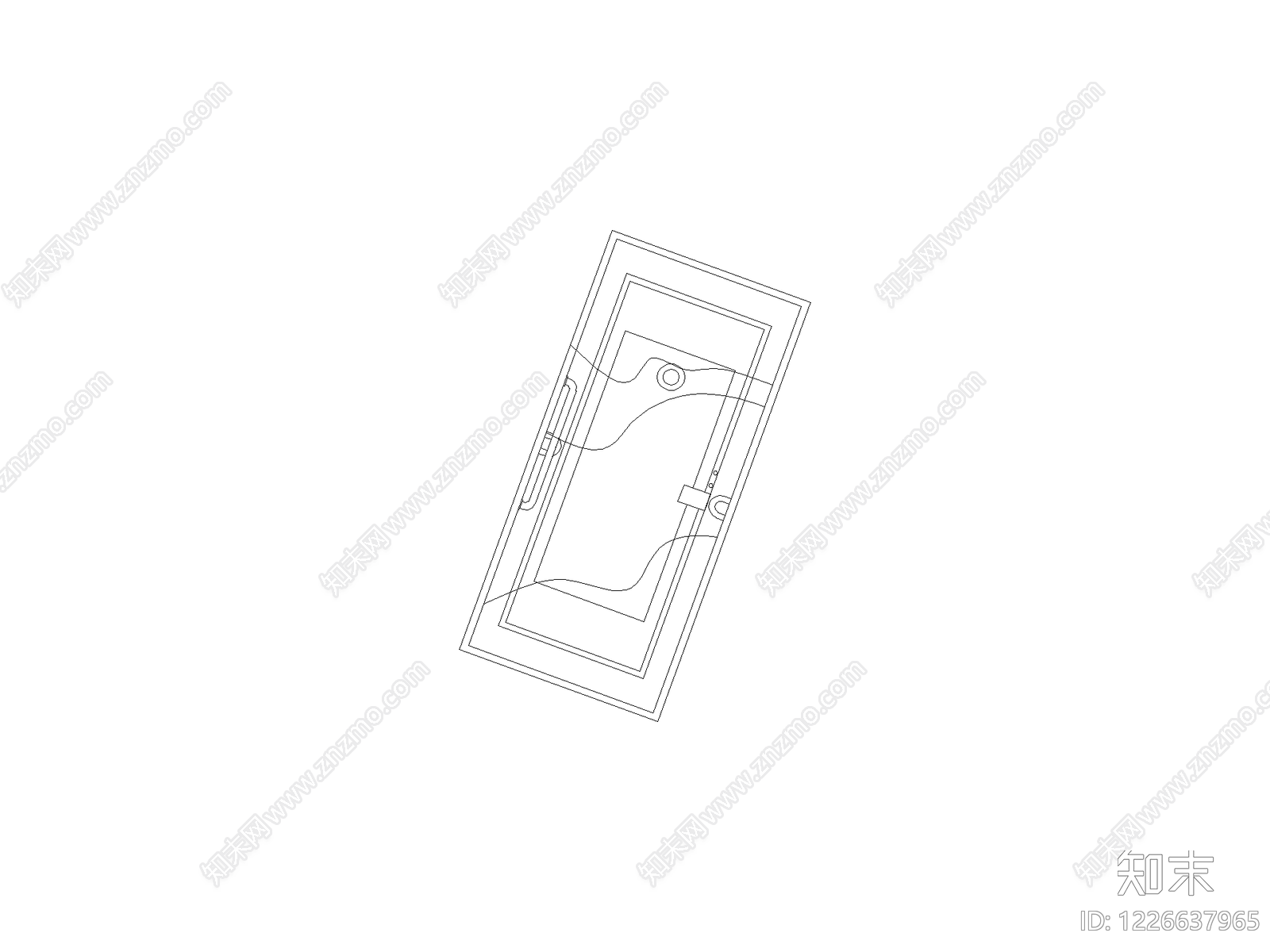 卫浴设施cad施工图下载【ID:1226637965】