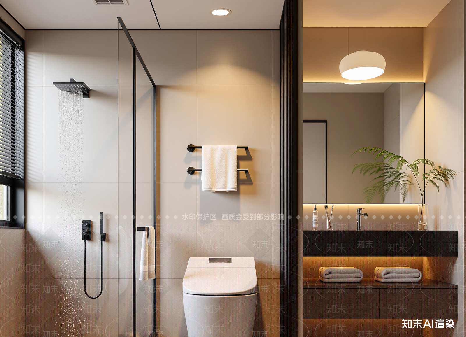 现代卫生间3D模型下载【ID:1214604678】