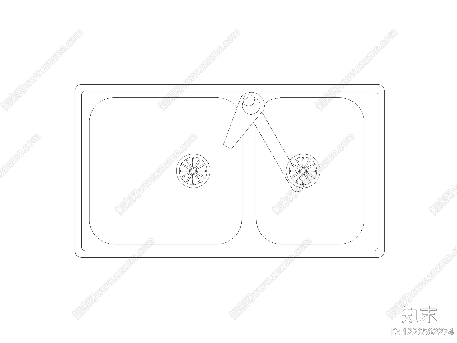 厨房设施cad施工图下载【ID:1226582274】