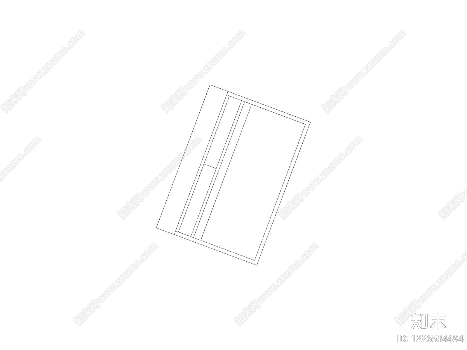 现代窗CAD图纸