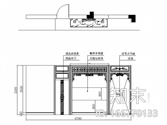 [江苏]新港名城花园新中式三层别墅室内装修设计施工图(...施工图下载【ID:166770133】