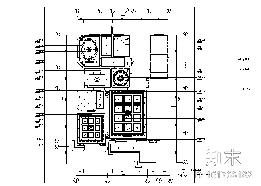 法式奢华风别墅设计施工图（附效果图）cad施工图下载【ID:161766182】