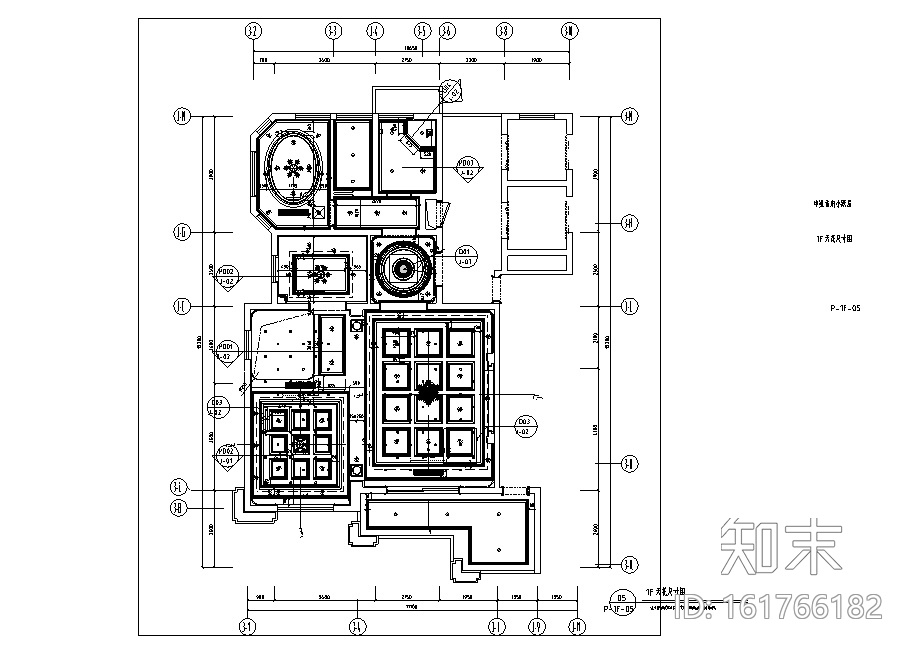 法式奢华风别墅设计施工图（附效果图）cad施工图下载【ID:161766182】