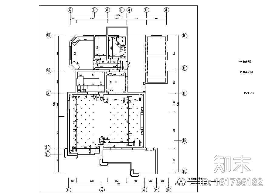 法式奢华风别墅设计施工图（附效果图）cad施工图下载【ID:161766182】