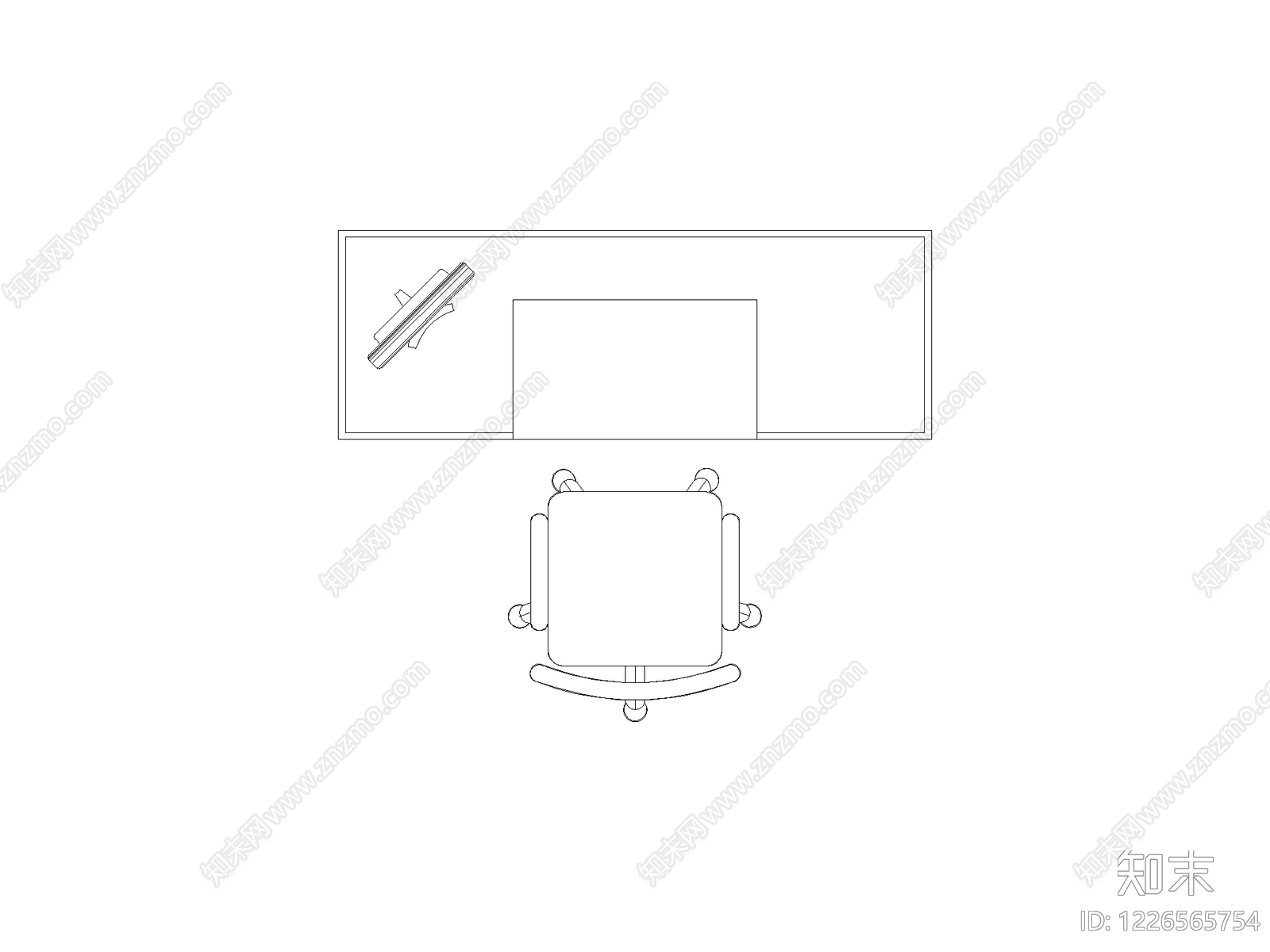 椅子cad施工图下载【ID:1226565754】