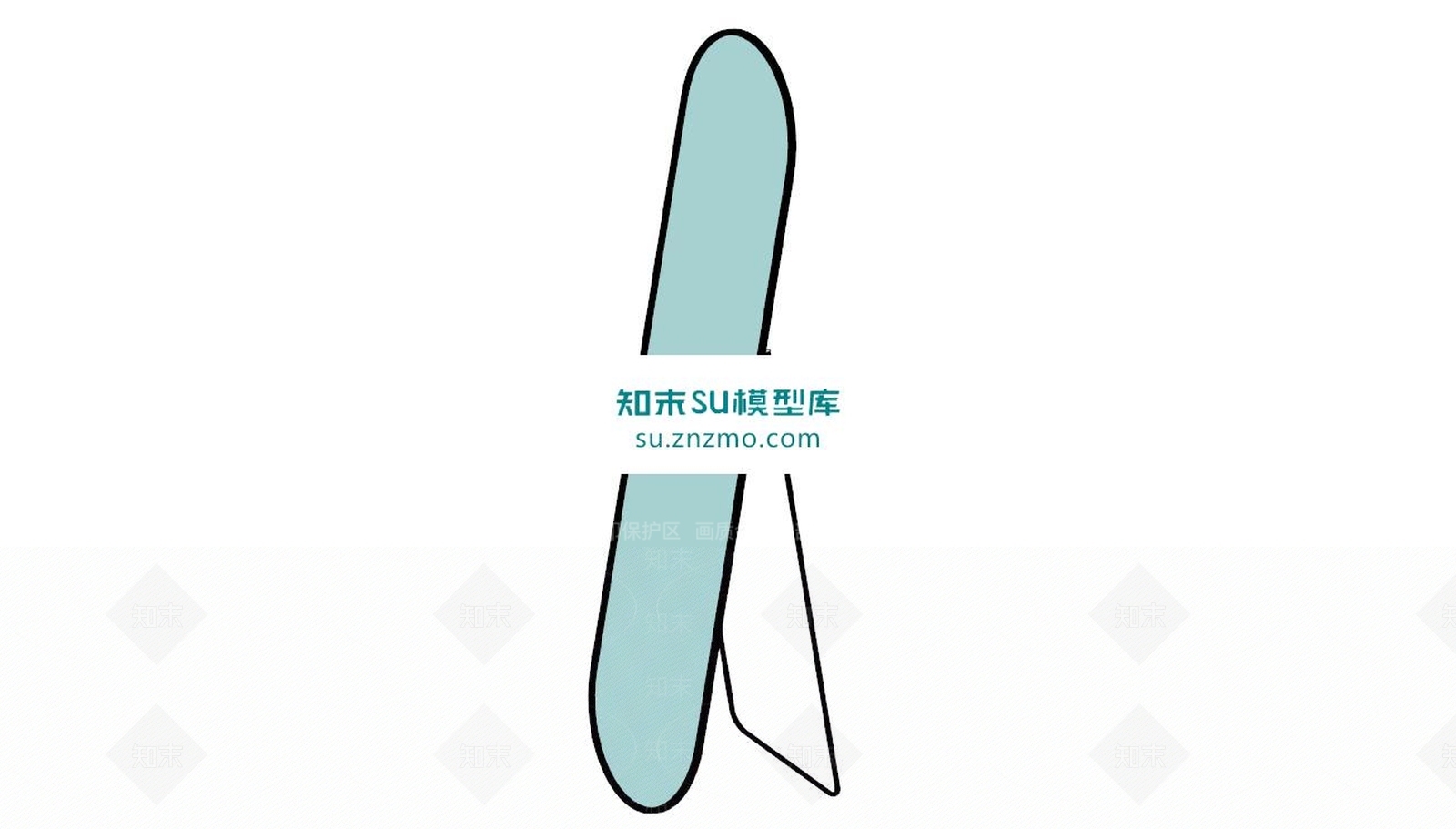 穿衣镜子SU模型下载【ID:170621206】