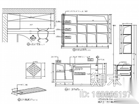 现代办公室经理室办公桌详图施工图下载【ID:168066197】