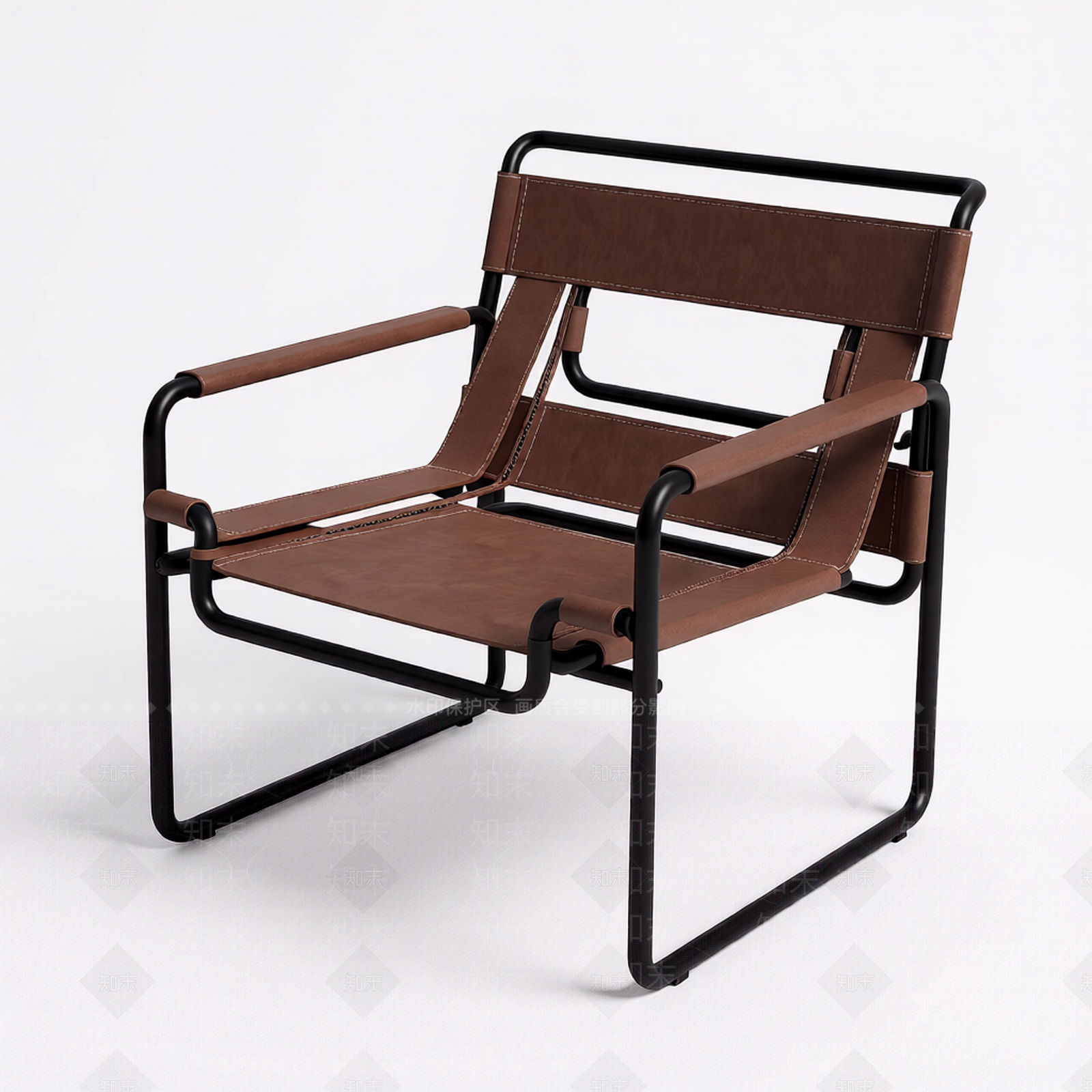 现代金属框架椅子3D模型下载【ID:1206185891】