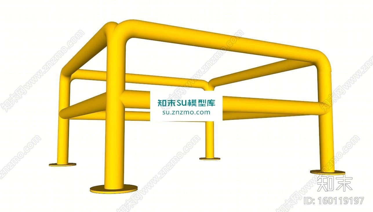 防撞柱SU模型下载【ID:160119197】