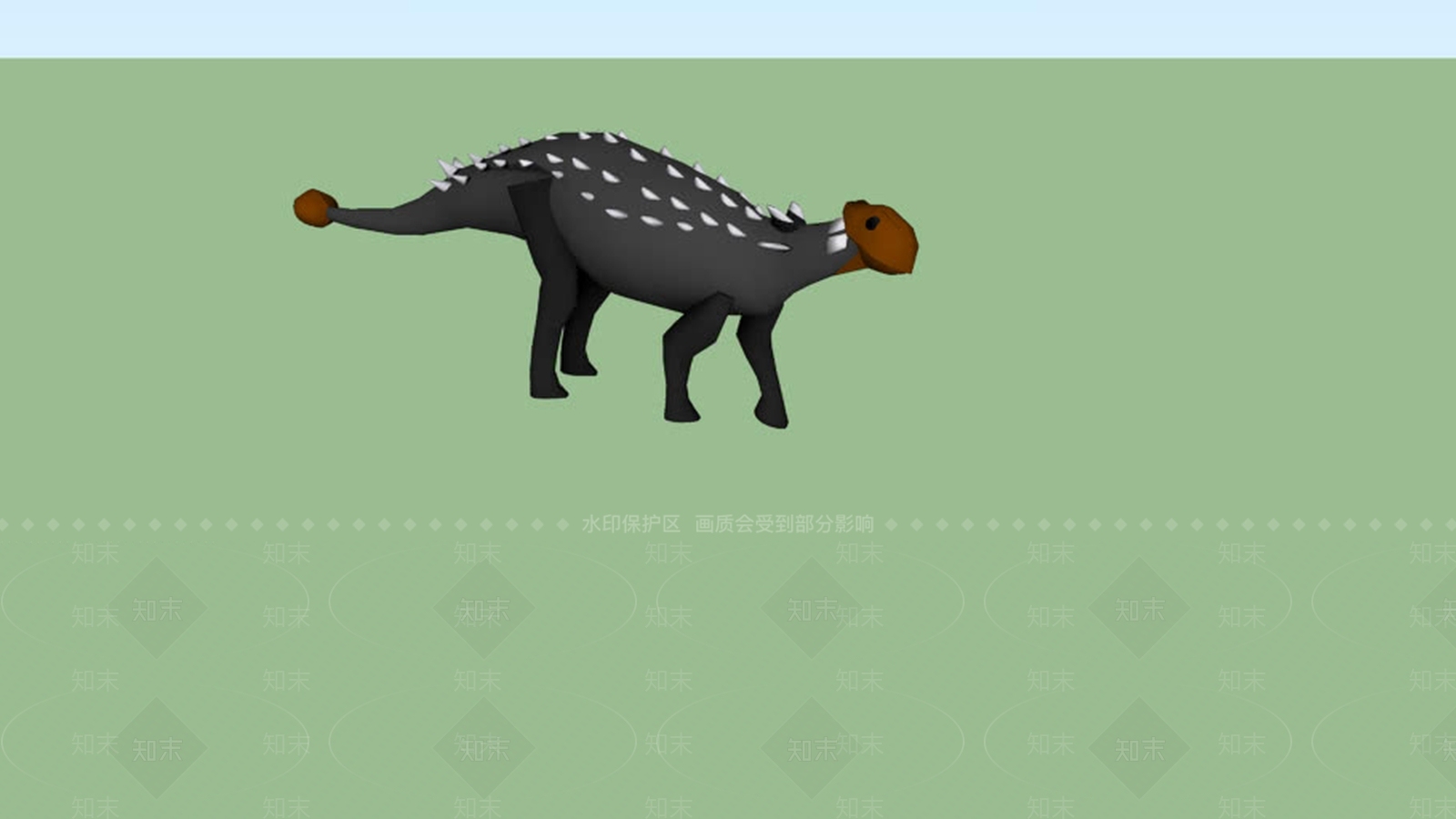 甲龙读到描述!!!!!!!SU模型下载【ID:1161900836】