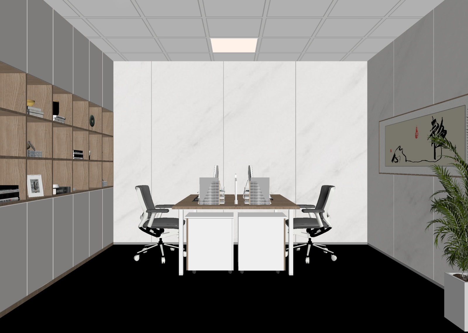 现代办公室3D模型下载【ID:1214753171】