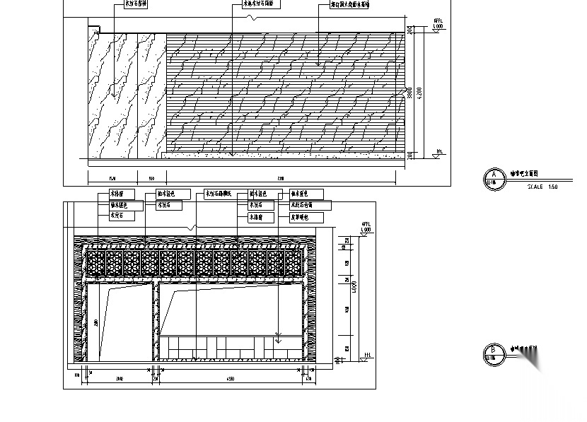 新中式风格私人茶楼会所空间设计施工图（附效果图）施工图下载【ID:160710198】