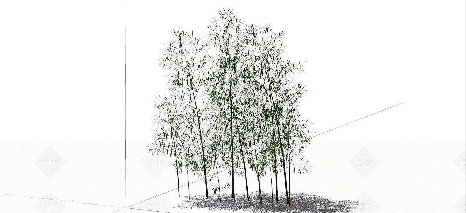 现代竹子免费SU模型下载【ID:1125086714】