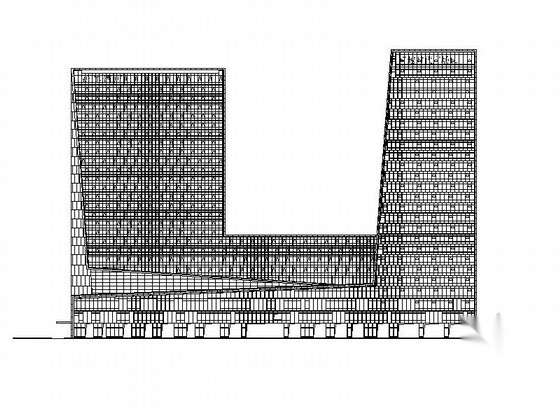 [广东]二十二层现代风格酒店建筑施工图（知名设计院）cad施工图下载【ID:167241114】