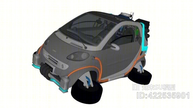 回到未来的智能车（悬停转换）SU模型下载【ID:422535901】
