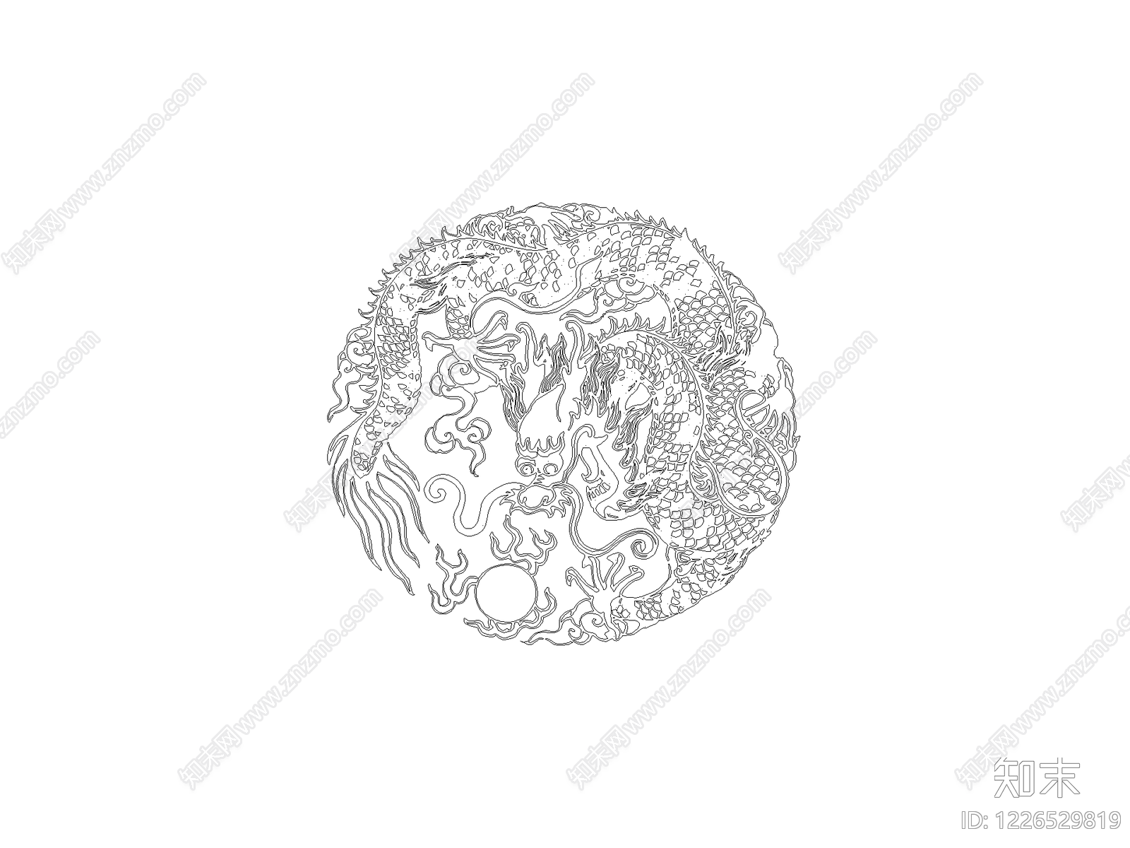 雕塑装饰构件CAD图纸