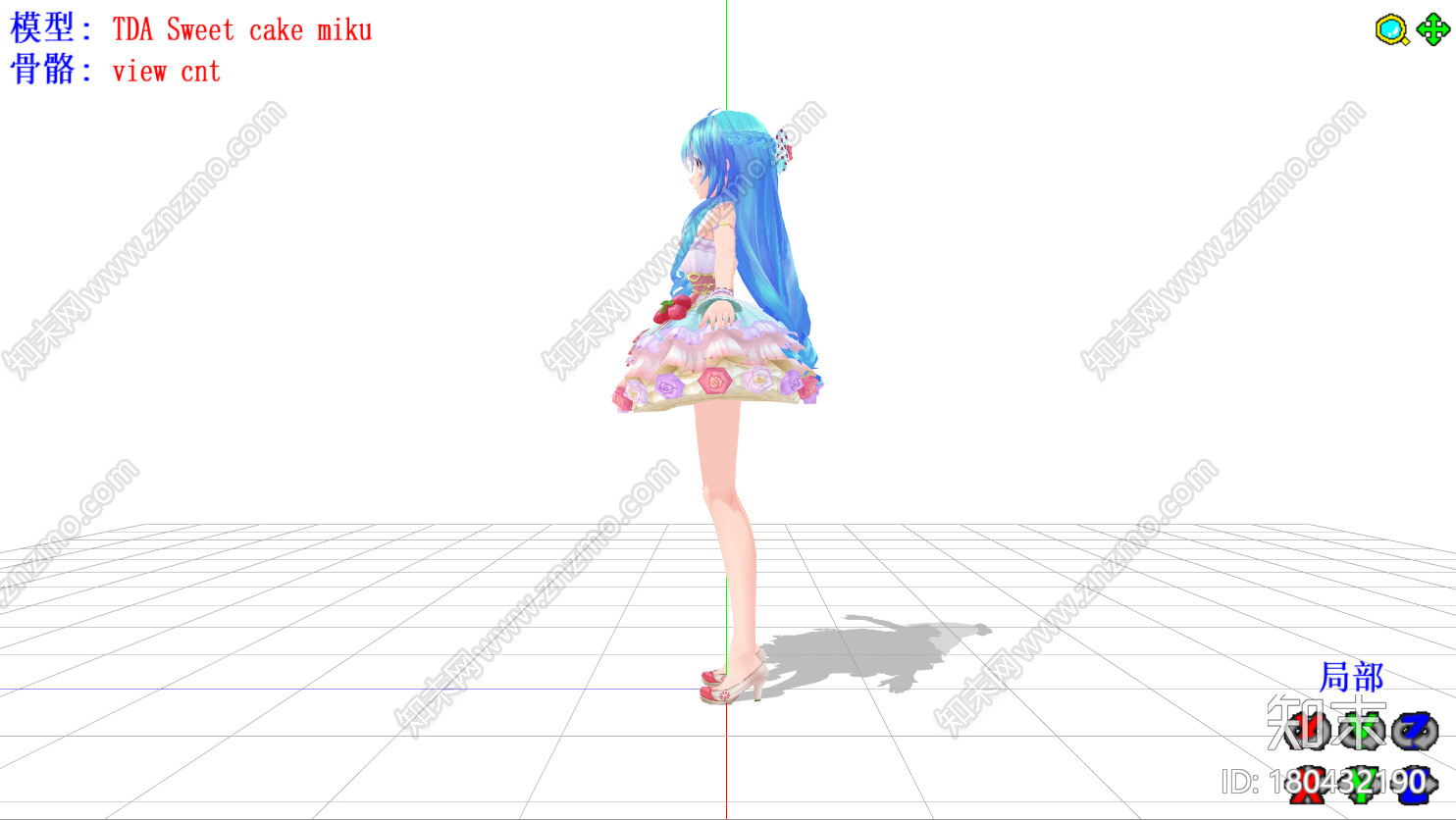 初音未来甜心蛋糕裙mmd模型下载【ID:180432190】