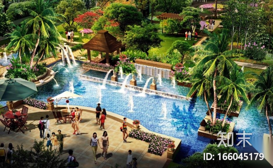 [四川]眉山东南亚风格住宅景观设计方案施工图下载【ID:166045179】